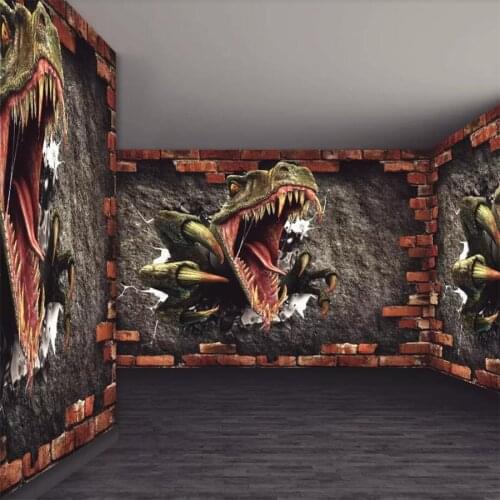 Beibehang Custom wallpaper 3d mural dinosaur background wall bedroom restaurant wall papers home decor papel de parede wallpaper