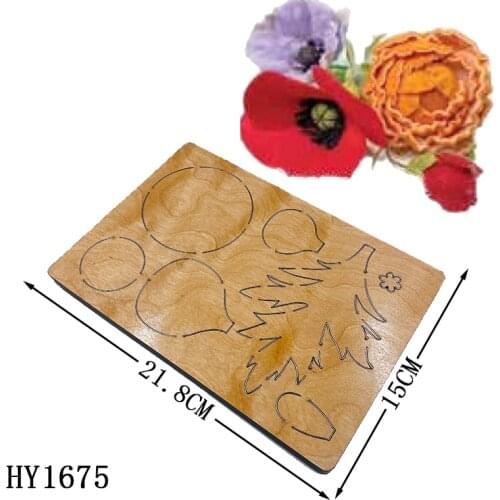 Flowers Cutting Dies HY1675 Wooden Dies Suitable for Common Die Cutting Machines on the Market