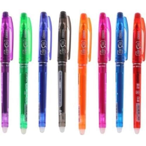 Erasable Pen Gel Ink Pen 8 Color 0.5 Learning Essential School Office Supply