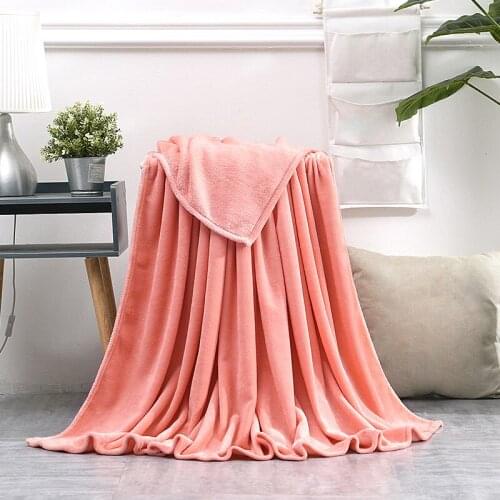 Light Thin Mechanical Wash Flannel Blanket Plaids Comfortable Warm Flannel Fleece Blankets Throw on Sofa/Bed Bedspread