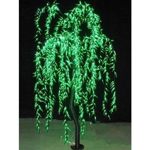LED Willow Tree Light LED 1152pcs LEDs 2m/6.6FT white Color Rainproof Indoor or Outdoor Use fairy garden Christmas Decoration