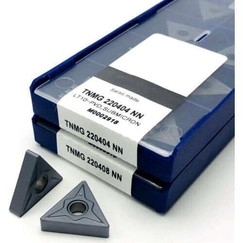 TNMG220404 TNMG220408 NN LT10 cemented carbide outer turning tool arc cutter PVD cutting tools TNMG 22040 Turning inserts