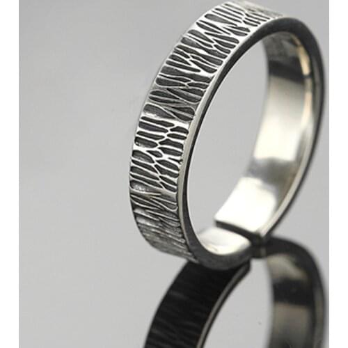 Vintage Silver Color Women Mens Rings Retro Punk Style Finger Ring Wedding Engagement Ring Cocktail Party Jewelry Lovers Gifts