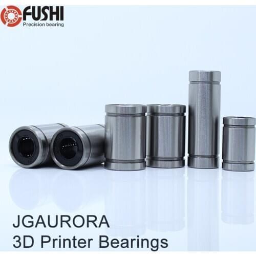 3D Printer Parts Linear Bearings Set for JGAurora A5 / A5S / A1 A3S High Quality LM10UU LM8UU LM8LUU Bearing