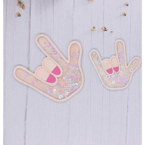 ZLDECOR I Love You Hand Sign Shaker Metal Cutting Dies Stencils for DIY Scrapbooking Decorative Embossing DIY Paper Cards