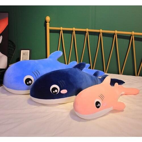 1pc 100/120CM Cute Soft Dolphin Plush Toys Stuffed Down Cotton Animal Dolls Nap Pillow Cushion Christmas Gift For Girls Kids