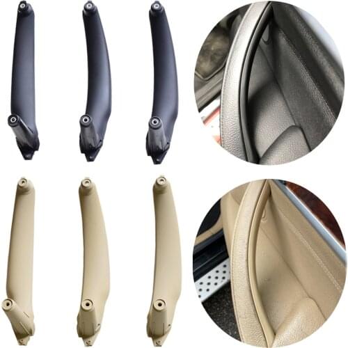 1Pcs Car Right Left Inner Door Panel Handle Pull Trim Cover For BMW X6 E71 X6 M Sport Utility 2010-2013 Car Accessories