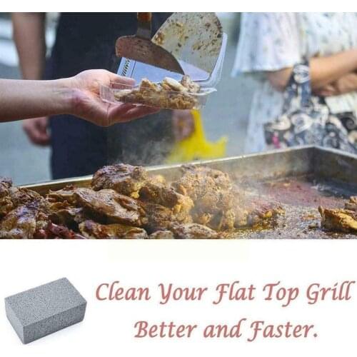 1Pcs BBQ Grill Cleaning Brick Block Barbecue Cleaning Gadgets Tools BBQ Stains Cleaner Grease Stone Kitchen Racks BBQ Decor K8G3