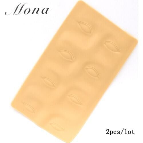 2pcs 3D Tattoo Practice Skin Eyes eyebrow practice skin for learner use permanent makeup practice skin free shipping