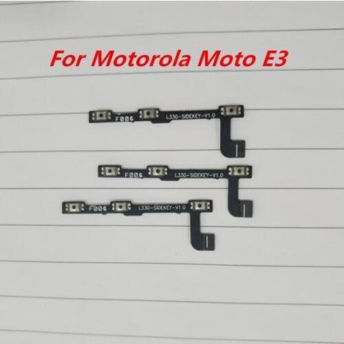 2PCS Power Volume Side Button Flex Cable Power On and Off Switch Button Flex Cable For Motorola Moto E3