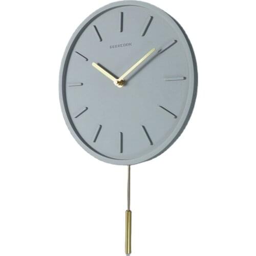 3d Creative Wall Clock Modern Design Pendulum Clocks Wall Concrete Quartz Clock Living Room Swing Bedroom Decorative Watch SC093