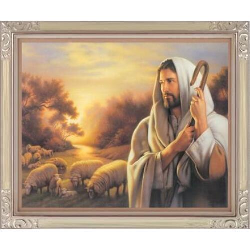 5D DIY Diamond Painting Jesus Full Round Rhinestone Embroidery Paintings 3D Cross Stitch Kits Drill Needlework Room Decor