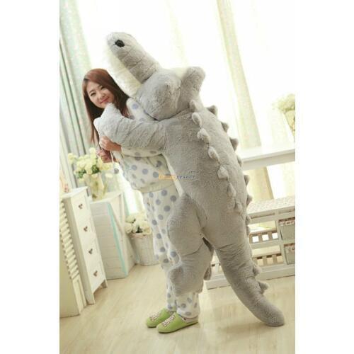 Fancytrader Super JUMBO Biggest Plush Animal Crocodile Toy Stuffed alligator doll queen pillow plush pp cotton cushion pillow