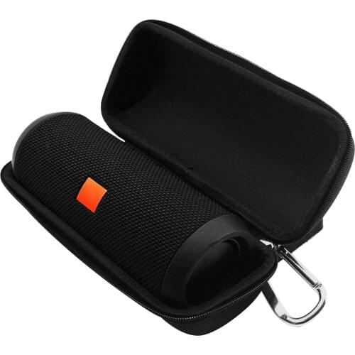 Gosear Portable EVA Hard Storage Shell Waterproof Bag Box Bluetooth-compatible Speaker Case Cover with Carabiner for JBL Flip 3