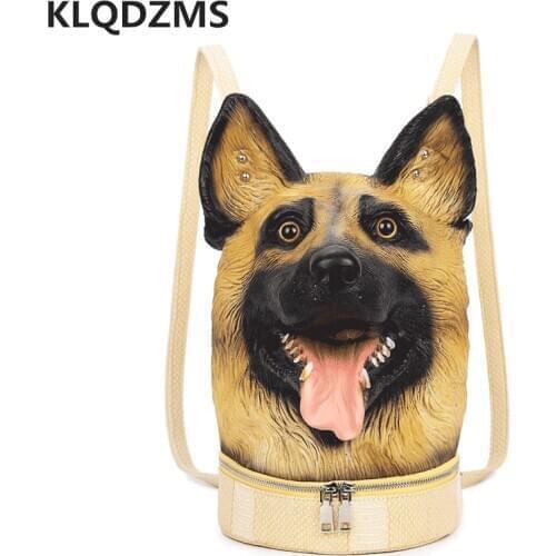 KLQDZMS Men Cute Animal Decorated Backpack Women Personalized Cute pet Handbag kids Fashionable Travel Knapsack Bag