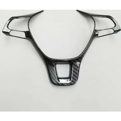 2016 17 18 2019 For VW Volkswagen Touran Car Steering Wheel Switch Button Control Frame Cover Trim ABS Carbon/Matte Accessories