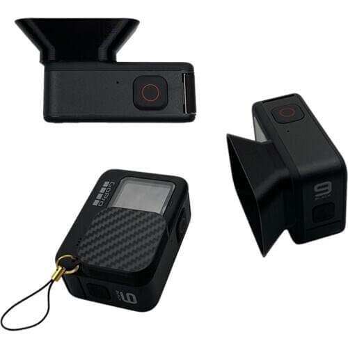 For GoPro Hero 9 Black Sports Camera Lens Cap/Hoods Anti Glare /Sunshade Light Flares Shield/Lens Cover Accessories 3D Printing