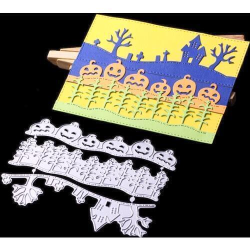 ABOOM Metal Halloween Cutting Dies For Scrapbooking New Stamps and Dies DIY Craft Die Cut For Card Making Craft Metal Dies
