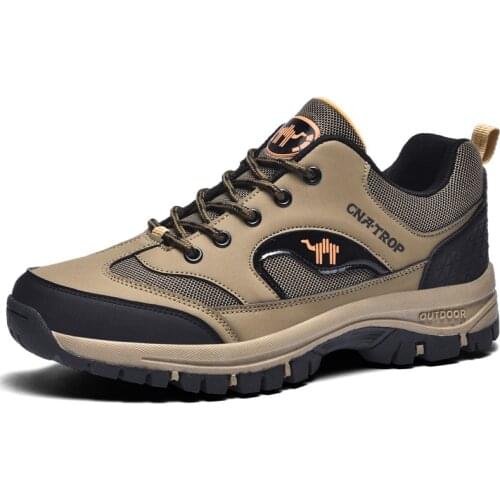 Mens Outdoor Hiking Shoes Casual Sports Shoes Large Size New Breathable Cross-country Hiking Shoes High Top Casual Mens Shoes