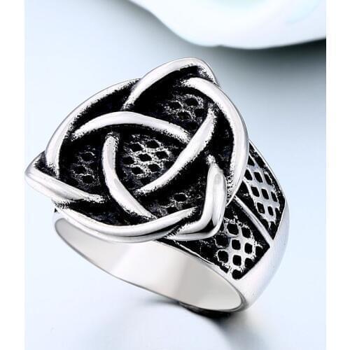 BEIER stainless steel character geometry thors hammer mjolnir Viking ring for man`s gift Punk rock Jewelry boy`s gift BR8-521