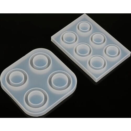 Flat Rings Mold Collection Silicone Mold Handmade DIY Making Ring Jewelry Crystal Epoxy Mould Resin for Jewelry Making