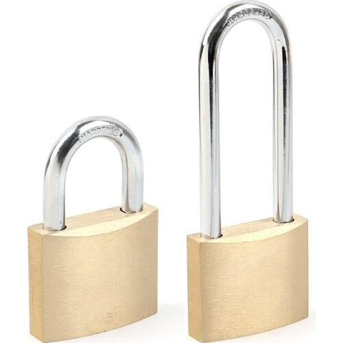 Industrial Pad Locks Custom 50mm 60mm 70mm Steel Shackle Solid Brass Padlocks with Key