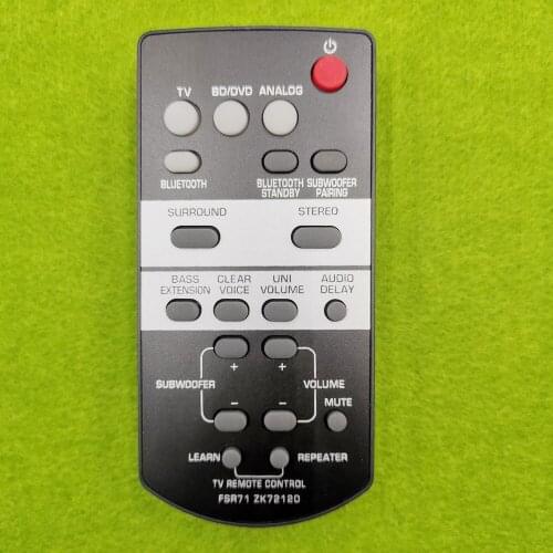 Remote Control FSR71 ZK72120 for Yamaha YAS-203 YAS-203BL YAS-CU203 SoundBar system