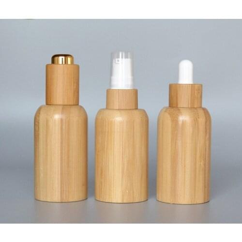 15ml 30ml 50ml Empty Natural Bamboo Wood Glass Dropper Bottle Bottle Refillable Bottle,30ml Essential Oil Bottle Bamboo