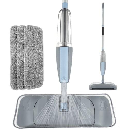 Mop 3 in 1 Spray Mop And Sweeper Machine Vacuum Cleaner Hard Floor Flat Cleaning Tool Set For Household Hand-held Easy Use Mop