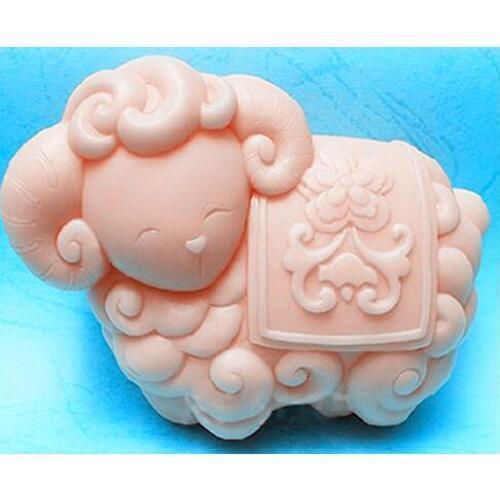 Silicone mold sheep pattern handmade rectangle soap mold Chocolate Fondant cake mould Baking mold DIY tools