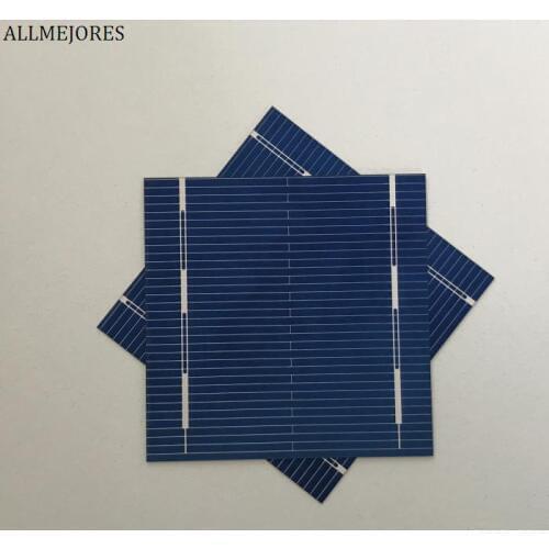 ALLMEJORES China 0.5V polycrystalline solar cells 52mm*52mm 0.43W for diy 12v solar panel charger 50pcs/Lot