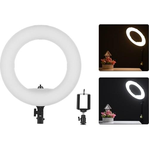 LED Ring Light 192 Pieces LEDs Anchor Live Light 3200K to 5500K Color Temperature 38W Power Ring Video Lamp for Makeup Camera
