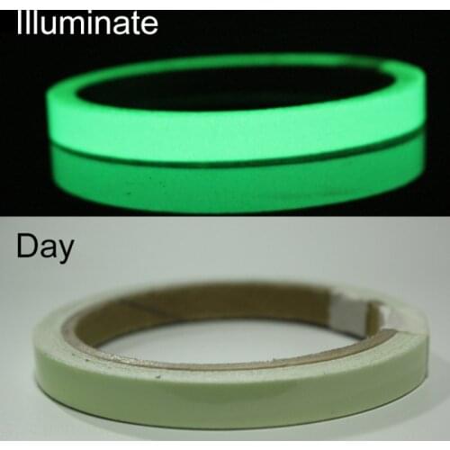 Glow Tape Self-Adhesive Sticker Removable Luminous Tape Fluorescent Night Glowing Dark Striking Warning Tape Dropshipping