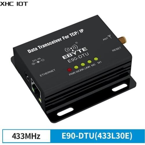 SX1278 LoRa Modem 30dbm 433MHz with Ethernet Port Long Range Supporting TCP/IP XHCIOT E90-DTU(433L30E)