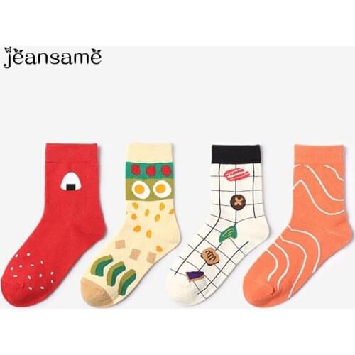 Comfortable Cotton novelty fun ladies thermal happy Socks art Stylish Casual Breathable Short elastic invierno mujer cute unique