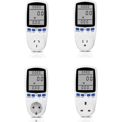 Intelligent AC Power Meter Wattmeter Socket Power metering socket billing socket power monitor EU/US/UK/AU