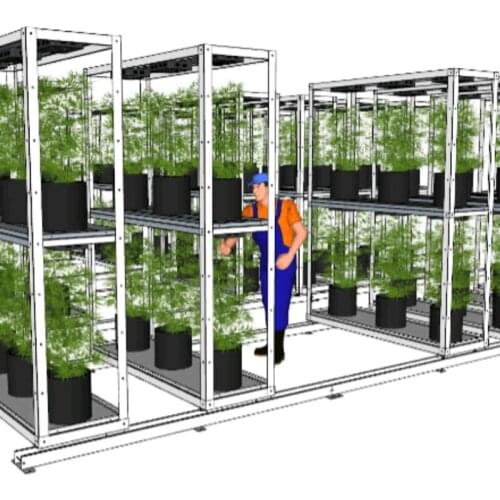 Indoor Vertical Hydroponic Systems Plants Multilayer Growing Rack