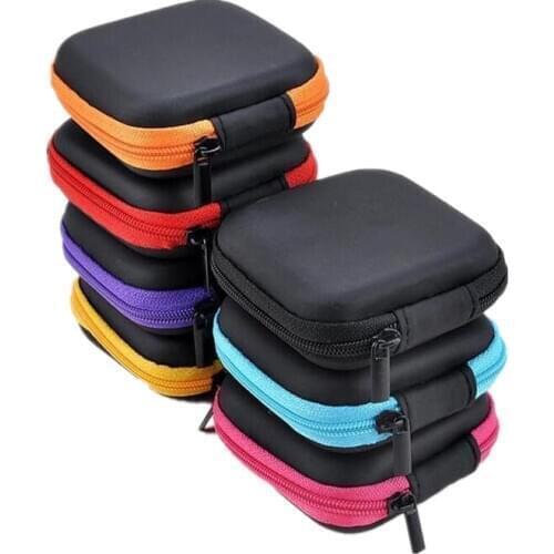 Coin Headphone Protective Storage Box Colorful Coin Moeny Container Bags Case Travel Storage Bag For Earphone Data Cable Charger