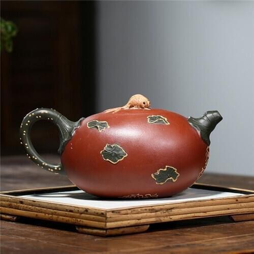 560ml Yixing famous teapot original ore purple kungfu tea set Large Tea Pot