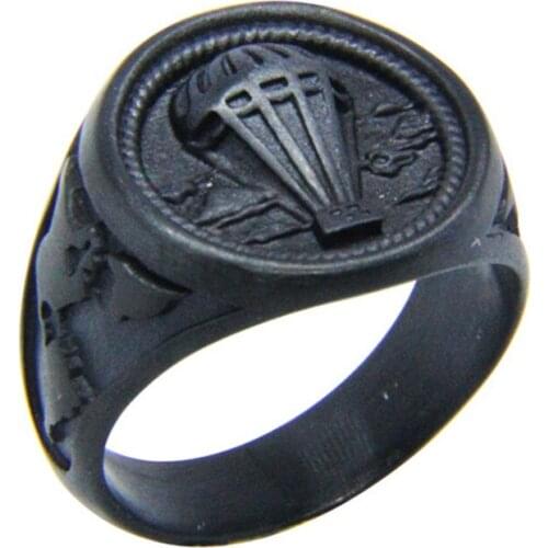 1pc Dropship Mat Black Color Balloon Ring 316L Stainless Steel Fashion Punk Style Men Boys Biker Ring