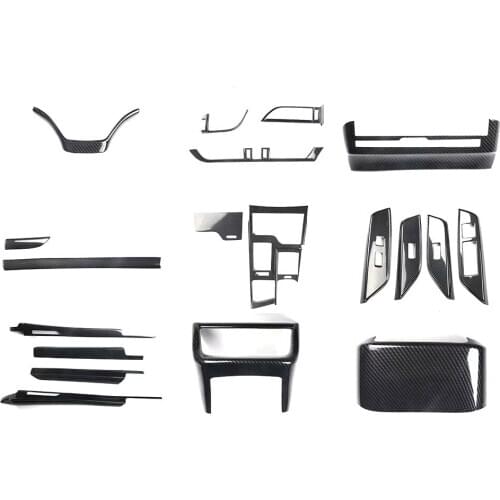 19pcs Car Interior Car-styling For Lexus ES 2018 2019 LHD Window Lift Gear Shift Panel Trim Door CD Panel ABS Auto Moldings