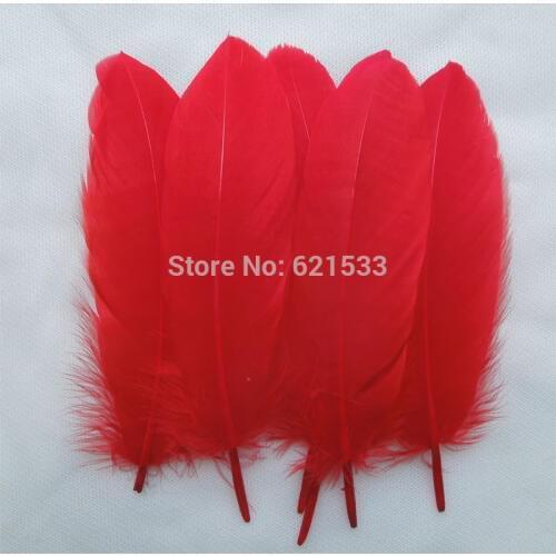 200pcs/lot!Red Goose Satinettes Wholesale Loose Feathers Perfect for crafts,costume design,headbands,hair fascinators