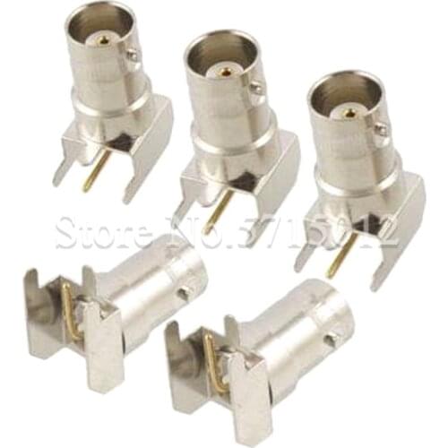 3Pcs Pure Copper Connector BNC-KWE 50 Ohm Q9 3-pin Famale Head Socket RF Adaptor Video Surveillance Joint