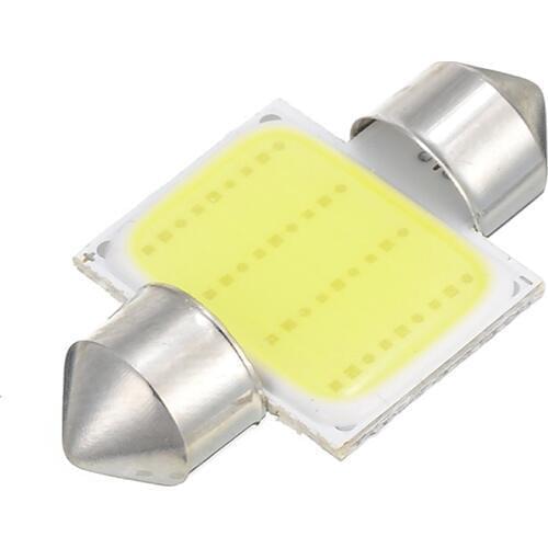 31mm SMD 12V Auto Dome Festoon Interior Panel Bulb White Light COB 3W with 12 Chips Car Auto Festoon Dome Interior Light