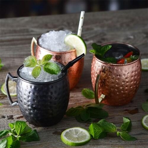 360ml Stainless Steel 304 Moscow Copper Mule Mug Julep Cup Beer Cup Drinkware Multi Function Cocktail Cup