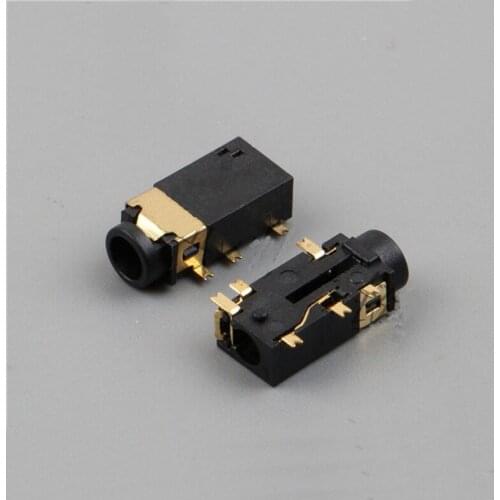 5pcs single column 3.5 headphone jack 6 foot patch 1 fixed foot 3.5MM power socket