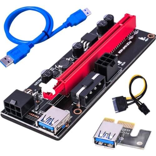 60cm PCIe Riser Card PCIe 1x To 16x USB 3.0 Data Cable Bitcoin Mining Card Computer