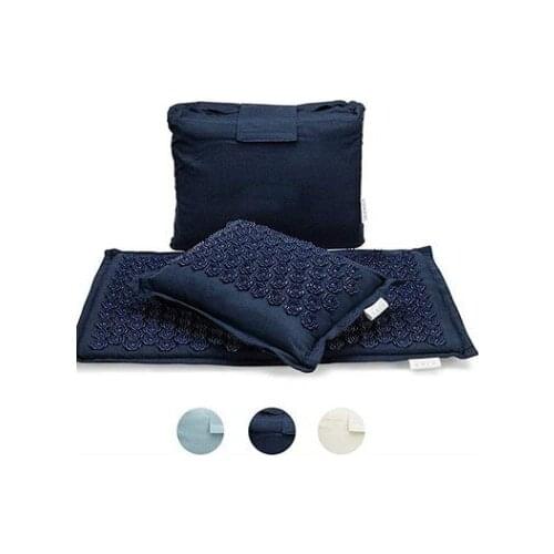 72*44cm Lotus Spike Acupressure Mat Massage Mat Yoga Mats Pillow with Bag Acupuncture Pillow Mat Indoor Fitness Foot Waist