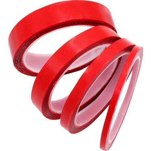 Car Glue Sticker 8/10/15/20 mm x 3m Car Double Sided Tape Acrylic Foam Transparent Adhesive Auto Stickers Decoration Accessories