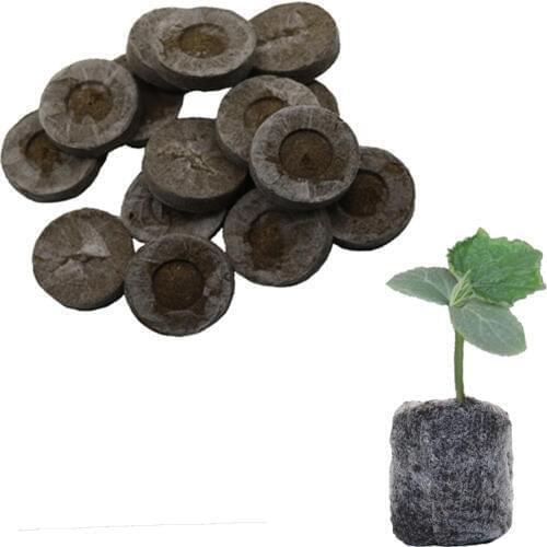 8pcs Nursery Soil Block Garden Flowers Planting The Soil Block Plant Seedlings Peat Cultivate Block Seed Migration Tools